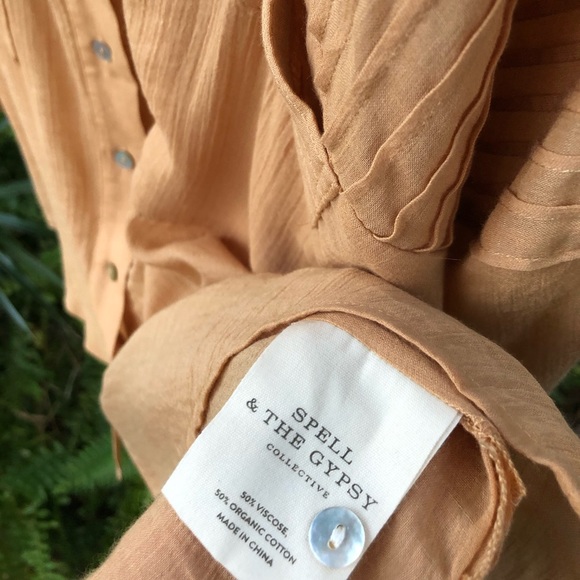 Spell Linda Blouse in Clay Size Small BNWT - Picture 6 of 7